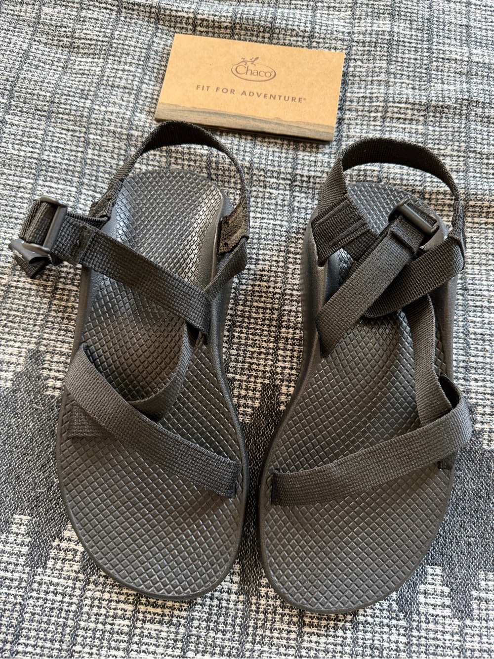 Chaco Z1 Black Adjustable Strap Sandals